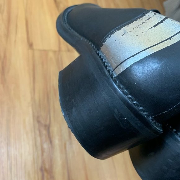 Miista Black Leather Block Heel Pointed Shoes - Picture 6 of 11